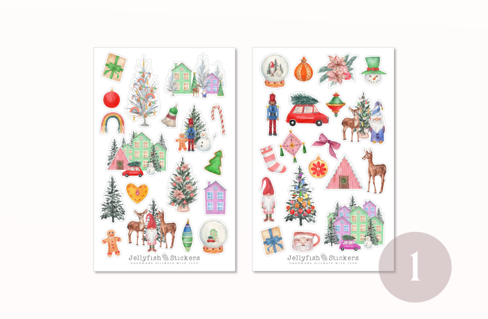 Weihnachten Sticker Set